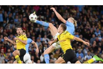 ハーランドは「クライフ＆イブラヒモヴィッチ」。グアルディオラ監督が超ゴールを絶賛 画像