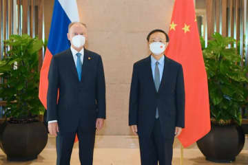 中ロ、軍事協力推進で一致 画像