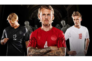 驚愕の“ステルス”仕様！デンマーク代表、カタールW杯に向けた新ユニフォームを発表 画像