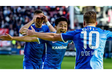 原口元気も「うまいね」 AZ菅原由勢の“キュンキュン”ゴールがこれ（動画あり） 画像