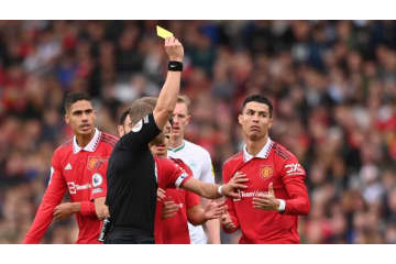 ロナウド、ゴール“奪取”も主審が認めず…逆にイエローを貰う 画像