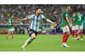 メッシ、W杯で「神の左」炸裂！アルゼンチンが2-0でメキシコを撃破 画像