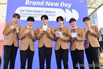 DXTEEN、渋谷にサプライズ登場でファン騒然 デビュー日迎えた心境明かす＜「Brand New Day」発売記念 記者会見＞ 画像