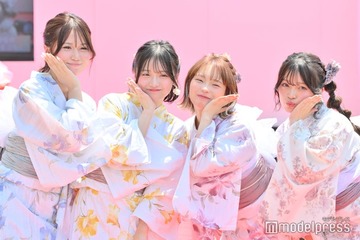 女子小中高生に人気のYouTube発めるぷち、涼しげな浴衣姿で選抜生4人集結【GAKUSEI RUNWAY 2024 SPRING＆SUMMER】 画像