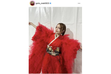 後藤真希、海外のフェスで披露した着物風衣装SHOTに「めちゃくちゃ素敵」「最高すぎます！」と反響 画像