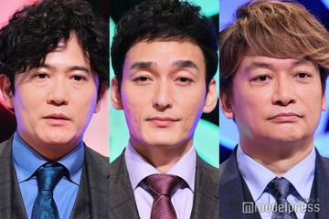 稲垣吾郎・草なぎ剛・香取慎吾、新しい地図の始動から7年記念日 3人で会見登場に喜び「芸能人っぽくていいですね」 画像