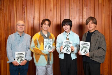 なにわ男子・大西流星＆藤原丈一郎、映画「忍たま」アフレコ時のオフショット公開 キャラビジュアルも解禁 画像