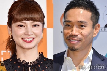 平愛梨、長友佑都との夫婦ショット公開「泣きはらした顔」子どもの成長に感慨 画像