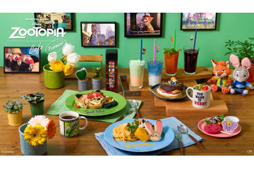 ディズニー映画『ズートピア』カフェ、東名阪で開催 ジュディのキャロットパスタやニックのタコライスなど 画像