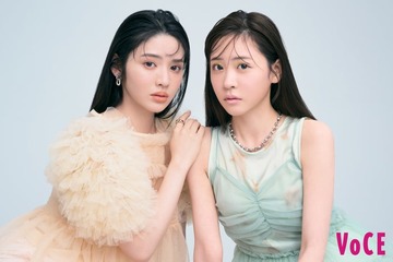 FRUITS ZIPPER櫻井優衣＆鎮西寿々歌、雰囲気ガラリのメイク姿披露「VOCE」初降臨 画像