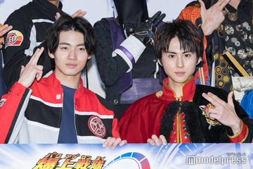 井内悠陽・酒井大成ら「爆上戦隊ブンブンジャーVSキングオージャー」キャスト豪華集結 “ほっこり”トークに笑顔「赤の人って似るんですね」 画像