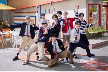 あの・&TEAM「コカ・コーラ」新CMでラップ＆ダンス披露「コミカルな動きが新鮮でした」 画像