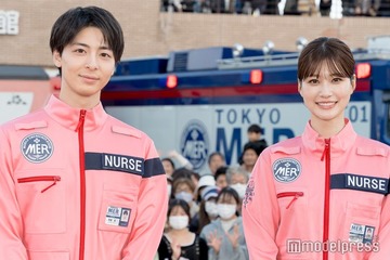 高杉真宙＆生見愛瑠、劇場版「TOKYO MER」イベントサプライズ登場 600人ファン前に過酷撮影振り返る 画像