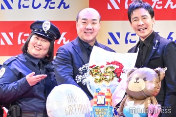 郷ひろみら、にしたん社長へバースデーサプライズ 偶然の共通点に驚きも 画像