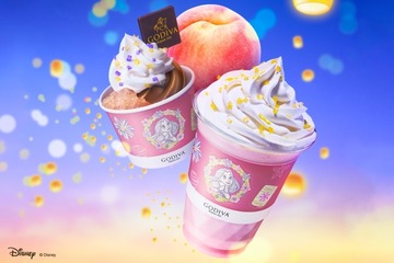 ゴディバ、ディズニー映画『塔の上のラプンツェル』スリーブ付き“ホワイトピーチ”ショコリキサー登場 画像