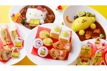 福岡市美術館でハローキティやポムポムプリンの限定コラボメニュー、特典付きビーフカレーやアップルパイなど 画像
