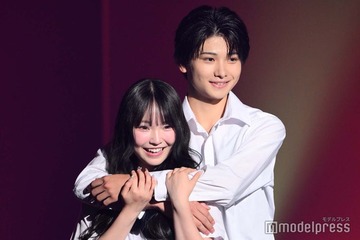 「今日好き」“かなりの”河村叶翔＆相塲星音カップル、初ランウェイでバックハグ「星音と歩けて楽しかったです」【TGC teen 2025 Summer】 画像