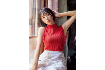 お天気キャスター・今井春花、ノースリーブニット姿でほっそり二の腕際立つ「週刊FLASH」初登場 画像