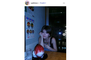 「シャッフルアイランド」羽柴なつみ、レアなミニスカスタイルで美脚のぞく「脚綺麗」「いつもと雰囲気変わる」の声 画像