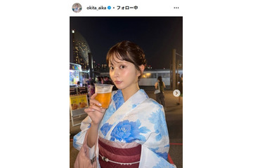 沖田愛加アナ、バルーンスカートで美脚輝く「私服おしゃれ」「似合う」と絶賛の声 画像