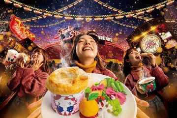 USJ、クリスマス彩る限定フード＆グッズ公開 ハローキティやスヌーピーがモチーフのキャラメニューも 画像