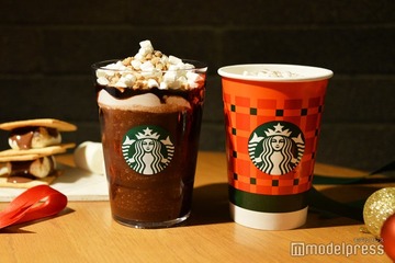 スタバ、スモアの新作フラペチーノ＆チョコレート ラテ＜試飲レポ＞ 満足感生むごろごろマシュマロやクランチ使用 画像