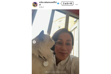 中村江里子アナ、夫＆次女との3ショット公開「笑顔が最高」「お洒落な家族」の声 画像