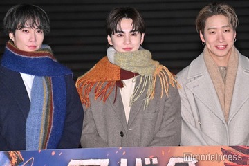 THE RAMPAGE藤原樹「気のせいか熱くなってきました」陣＆吉野北人と横浜の屋外点灯式に登場 画像