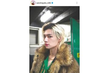 佐野勇斗、金髪時代の美麗SHOTに「流石にカッコよすぎる」「イケメンすぎてびっくり」の声 画像