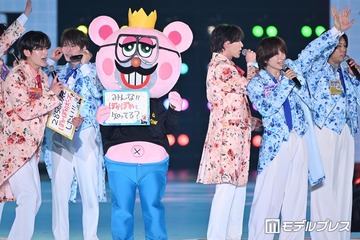 「ぽかぽか」まんぷく昼太郎がランウェイデビュー SHOW-WA・MATSURI＆観客28,500人と“ぽかぽかポーズ”も【関コレ2026S/S】 画像