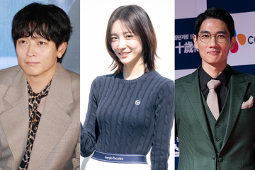 「見たすぎます」カン・ドンウォン＆オム・テグ＆パク・ジヒョンがHIPHOPグルでカムバック!?　新作映画のPRで 画像