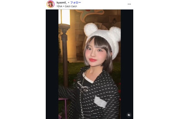 「イッテQ！」新メンバー候補生で話題“きゃすみる”辻加純、胸元ざっくりオフショルドレス姿公開「プリンセス」「綺麗」の声 画像