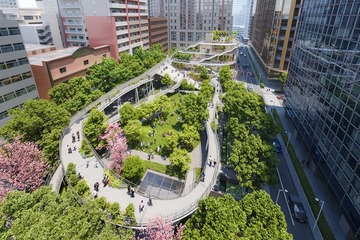 博多駅前の「明治公園」8月7日開園へ 人気ピッツェリア新業態や都市型サウナが九州初上陸 画像