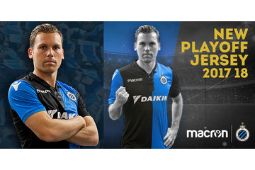 ベルギー首位独走のクルブ・ブルッヘ、レトロなプレーオフ限定ユニフォームを発表！ 画像