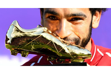 リヴァプールFWサラー、歴史的な「プレミアリーグ32ゴール目」を見よ！ 画像