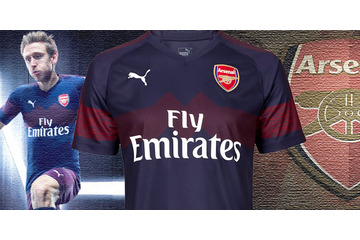 アーセナル、2018-19新アウェイユニフォームを発表！胸に“WM”グラフィック 画像