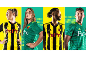 ワトフォード、2018-19新ユニフォーム登場！ホームは「前はシカ、後はスズメバチ」 画像