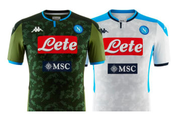ナポリ、2019-20新ユニフォーム登場！アウェイは「ミリタリー迷彩」 画像