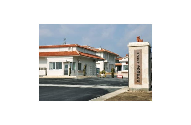 陸上自衛隊与那国駐屯地＝2016年、沖縄県・与那国島