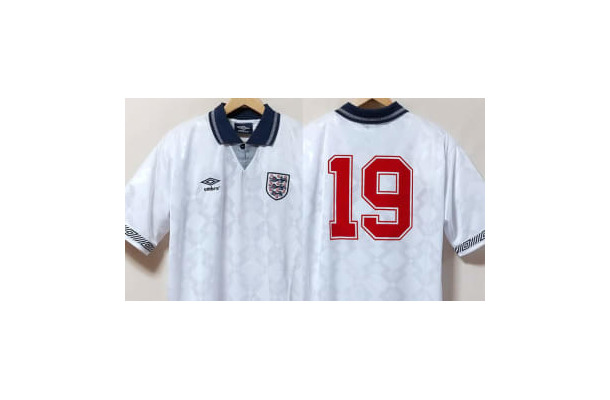 復活希望の襟付きデザイン！イングランド代表「1990イタリアW杯」ユニフォーム