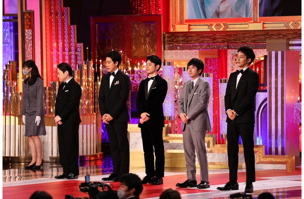 阿部サダヲ、大泉洋、妻夫木聡、二宮和也、松坂桃李（写真提供：東京写真記者協会）