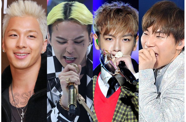 BIGBANG／SOL、G-DRAGON、T.O.P（Photo by Getty Images）、D-LITE（C）モデルプレス