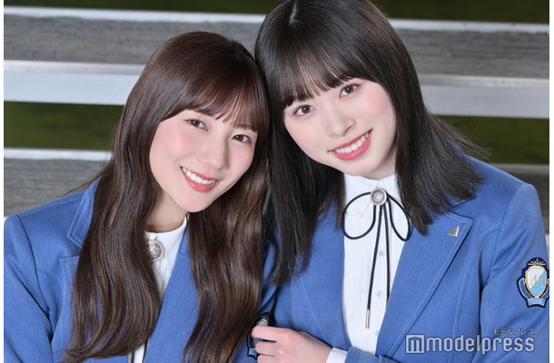 モデルプレスのインタビューに応じた日向坂46河田陽菜、高橋未来虹（C）モデルプレス