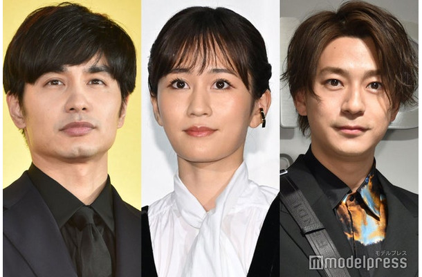 （左から）中村蒼、前田敦子、三浦翔平（C）モデルプレス