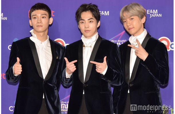 EXO-CBX「2017 MAMA in Japan」レッドカーペットに登場 （C）モデルプレス