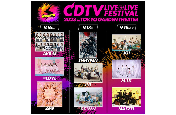 「CDTVライブ！ライブ！フェスティバル！2023」出演者（C）TBS