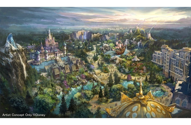 「ファンタジースプリングス」全景（C）Disney