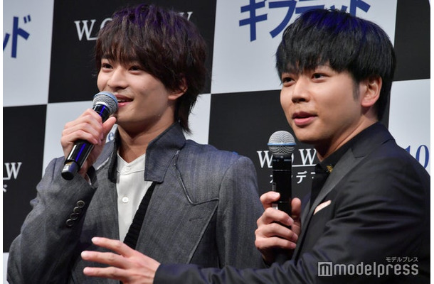 完成披露試写会に登壇した浮所飛貴、増田貴久（C）モデルプレス