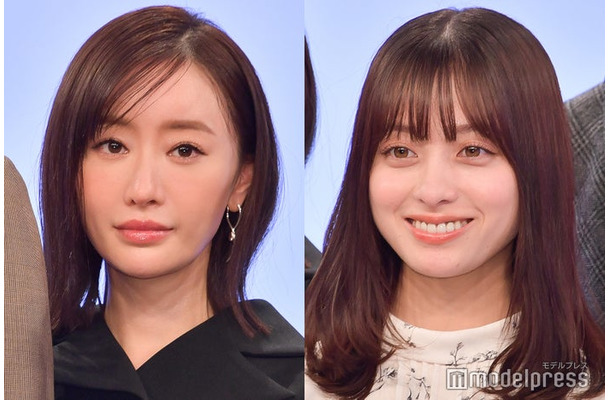 「トクメイ！警視庁特別会計係」制作発表に出席した橋本環奈、松本まりか（C）モデルプレス