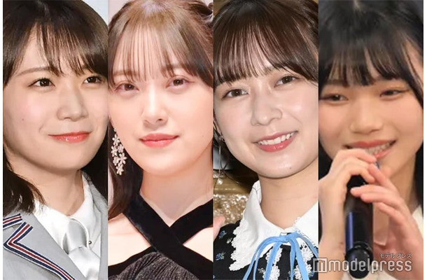 秋元真夏、堀未央奈、鈴木絢音、岡本姫奈（C）モデルプレス